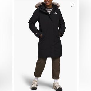 The North Face NEW Arctic Waterproof 600-Fill-Power Down Parka w/Faux Fur Trim
